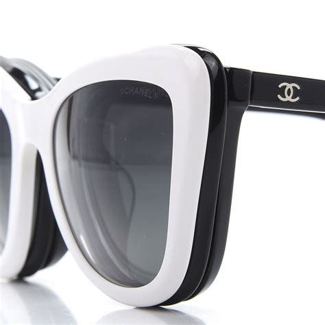 chanel clip on sunglasses uk|chanel black oversized sunglasses.